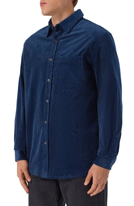 Вельветовая рубашка 12 STOREEZ 133457 Синий  133457 Фото 3