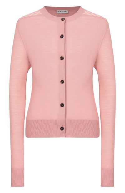 Женский кардиган из шерсти и шелка BURBERRY, арт. 8130170