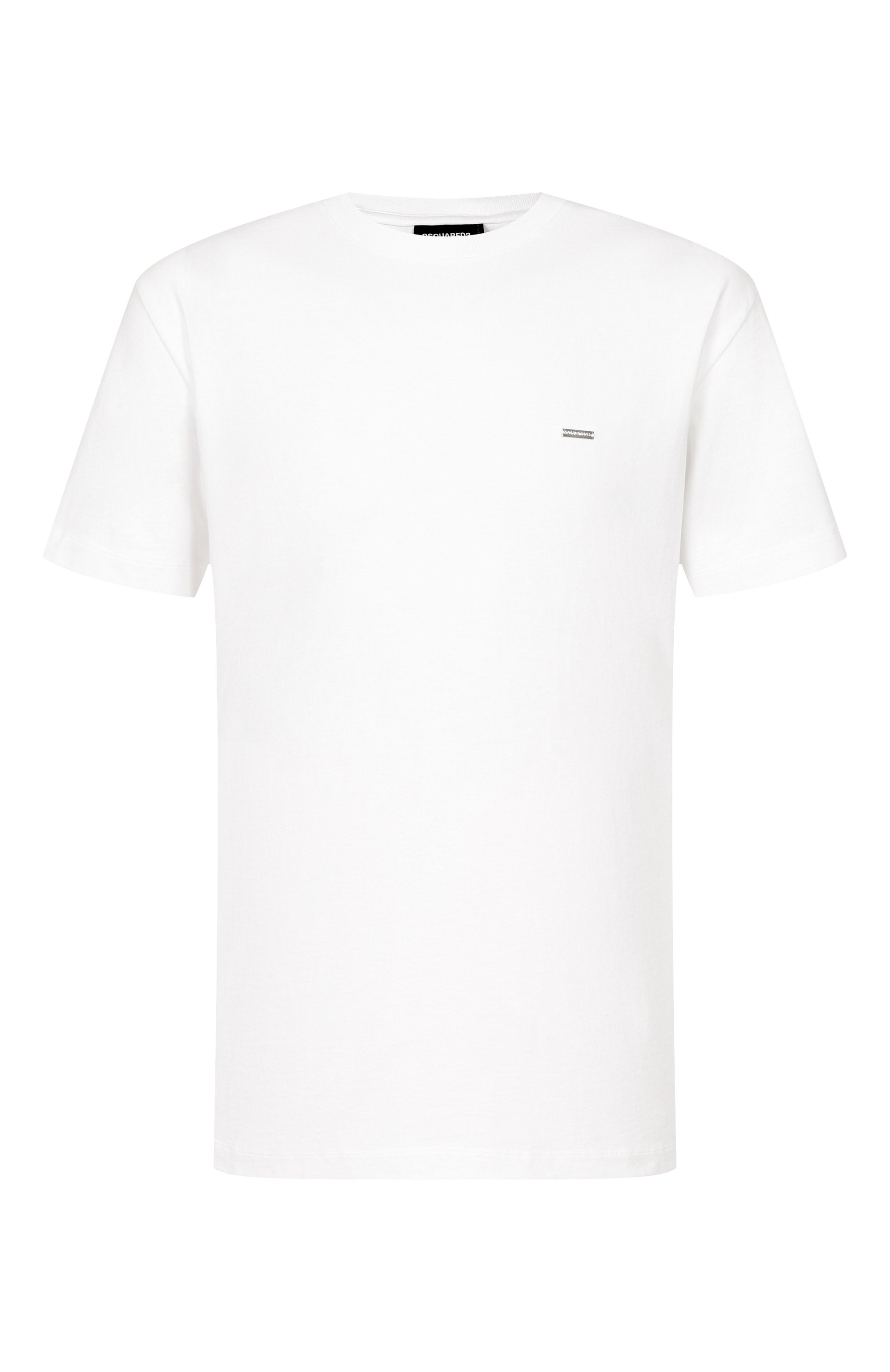 Хлопковая футболка DSQUARED2 белого цвета по цене 27100 руб., арт. S74GD1522/D20106, фото 1 Хлопковая футболка DSQUARED2, арт. S74GD1522/D20106, фото 1