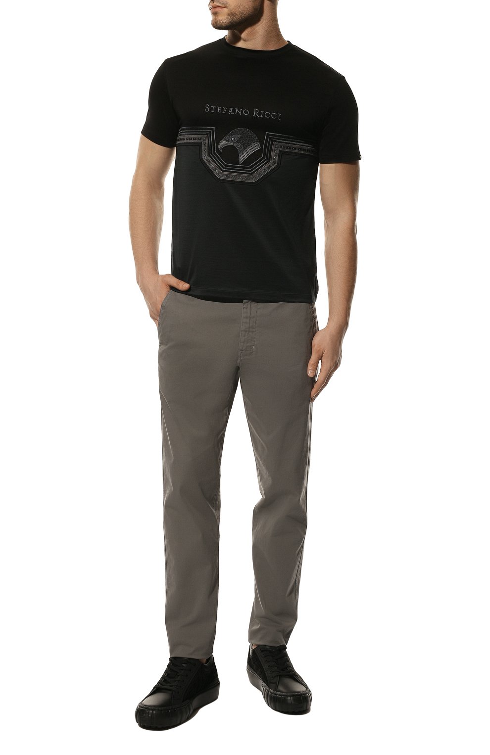 Хлопковая футболка STEFANO RICCI, арт. MNH2301810/TE0001, фото 2