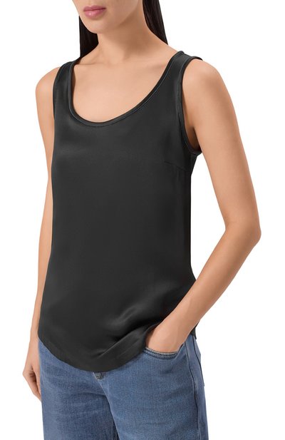 Атласный топ BRUNELLO CUCINELLI, арт. M0C59DE330, фото 3