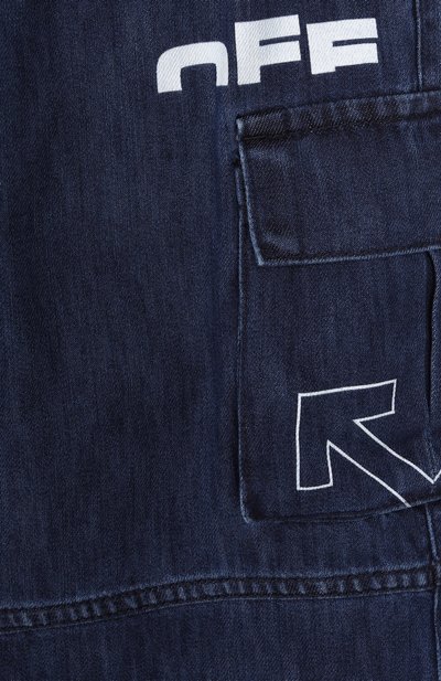Джинсы OFF-WHITE темно-синего цвета по цене 32050 руб., арт. 0BYB002F25DEN001/4-12, фото 3 Джинсы OFF-WHITE, арт. 0BYB002F25DEN001/4-12, фото 3