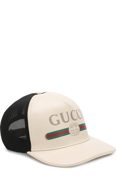 Кожаная кепка с логотипом бренда GUCCI, арт. 426887/4HD93, фото 1