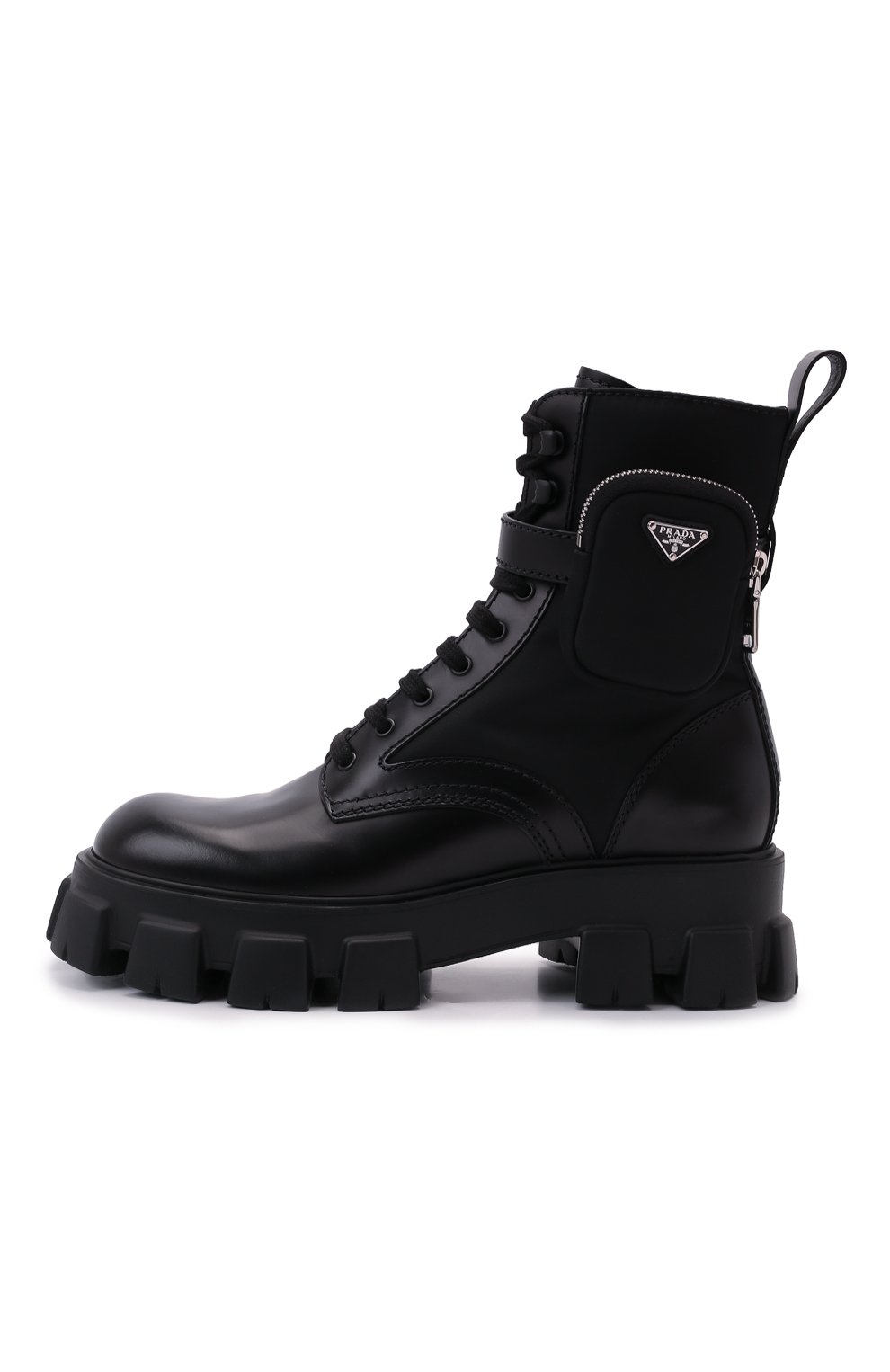 Комбинированные ботинки monolith PRADA, арт. 2UE007-3LFR-F0002-D002, фото 4
