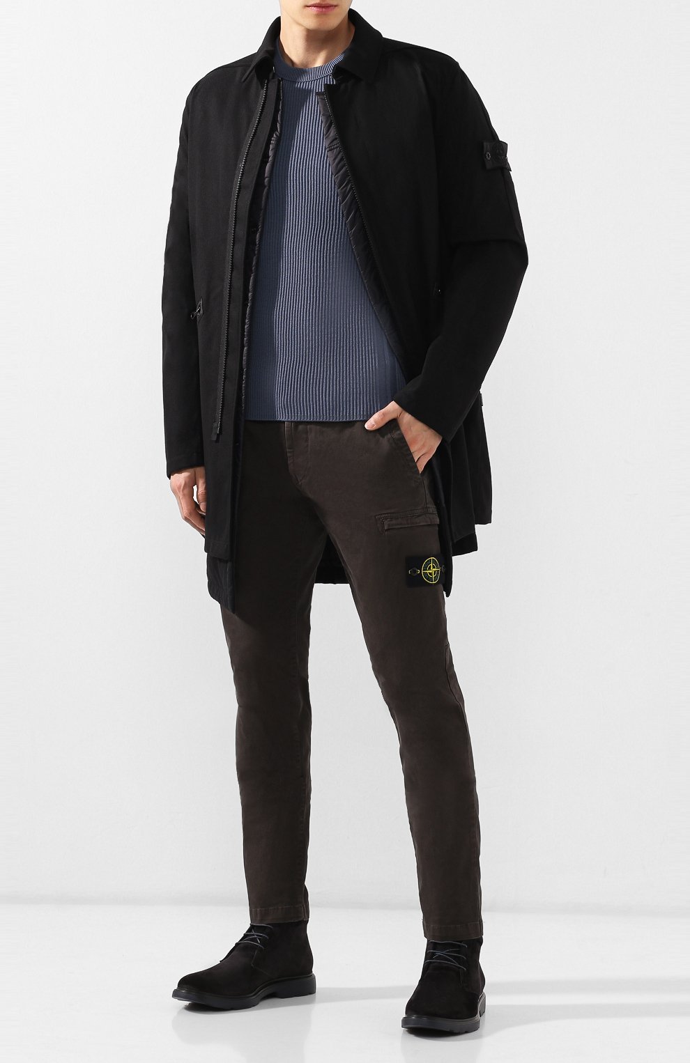 Шерстяное пальто STONE ISLAND SHADOW PROJECT, арт. 711970201, фото 2