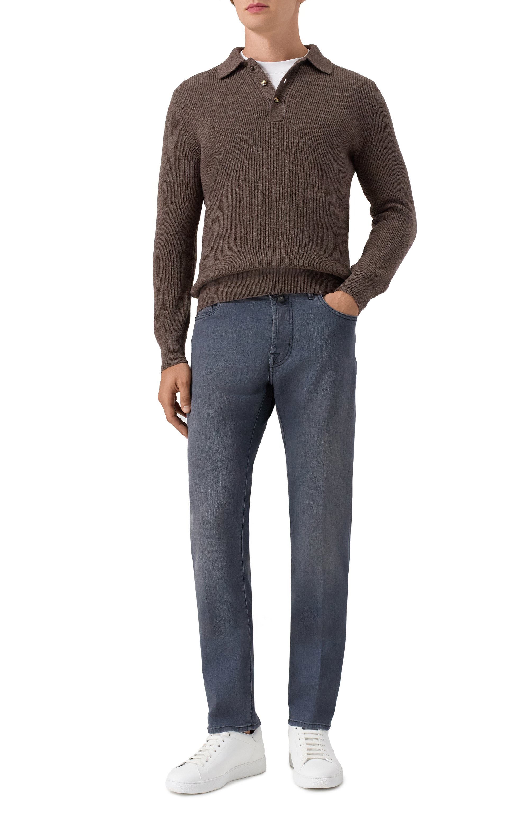 Поло из шерсти и кашемира GRAN SASSO, арт. 57161/19679, фото 2