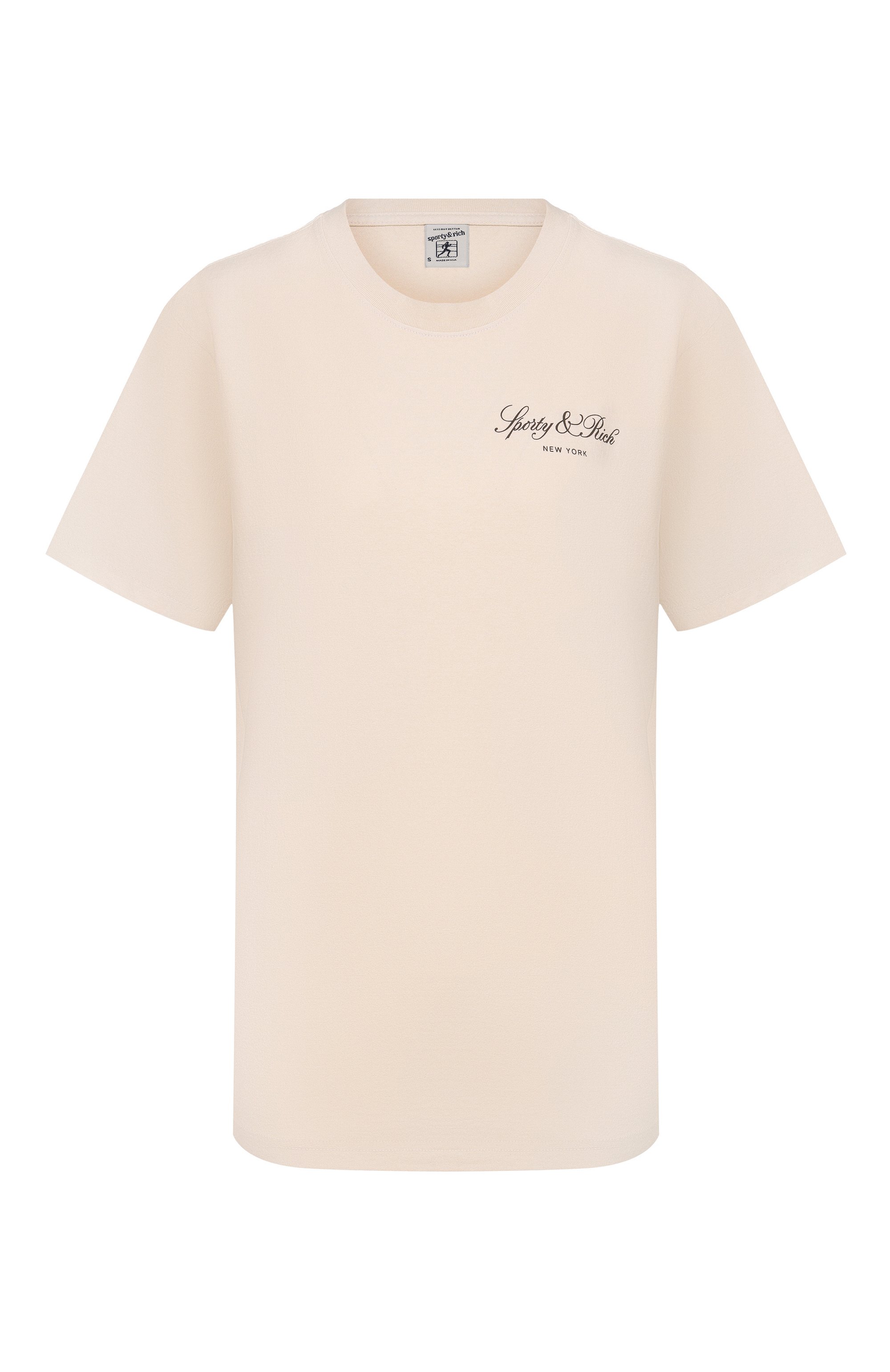 Хлопковая футболка SPORTY AND RICH, арт. T004365232WH37, фото 1