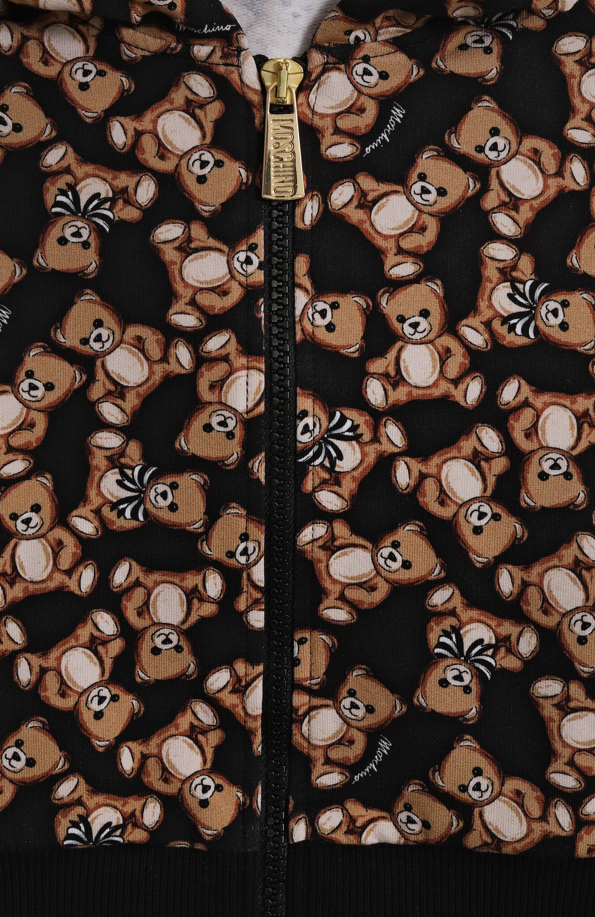 Хлопковая толстовка MOSCHINO черного цвета по цене 22750 руб., арт. HDF06F/LDB6C/10-14, фото 3 Хлопковая толстовка MOSCHINO, арт. HDF06F/LDB6C/10-14, фото 3