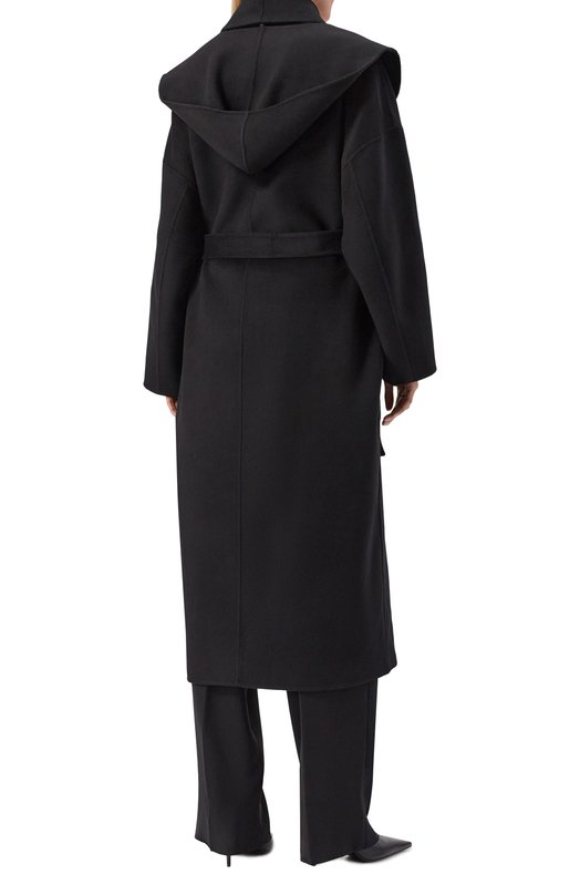 Пальто из шерсти и кашемира Jacob Lee WCC2078AW25B Чёрный  WCC2078AW25B Фото 4