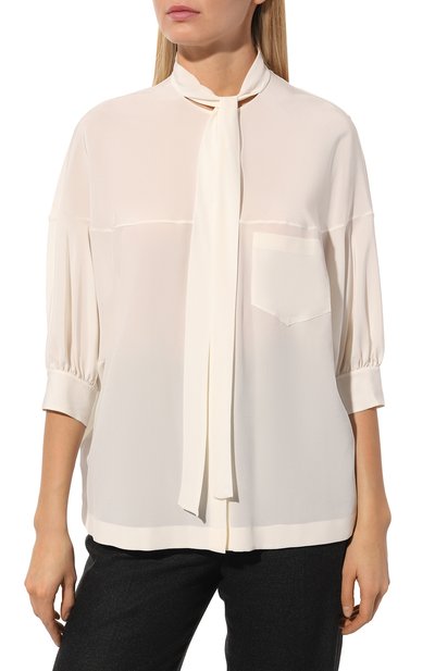 Шелковая блузка PRADA, арт. P495E-1H51-F0304-211, фото 3