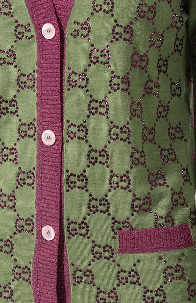 Шерстяной кардиган с декоративной отделкой GUCCI, арт. 543413/X956A, фото 5