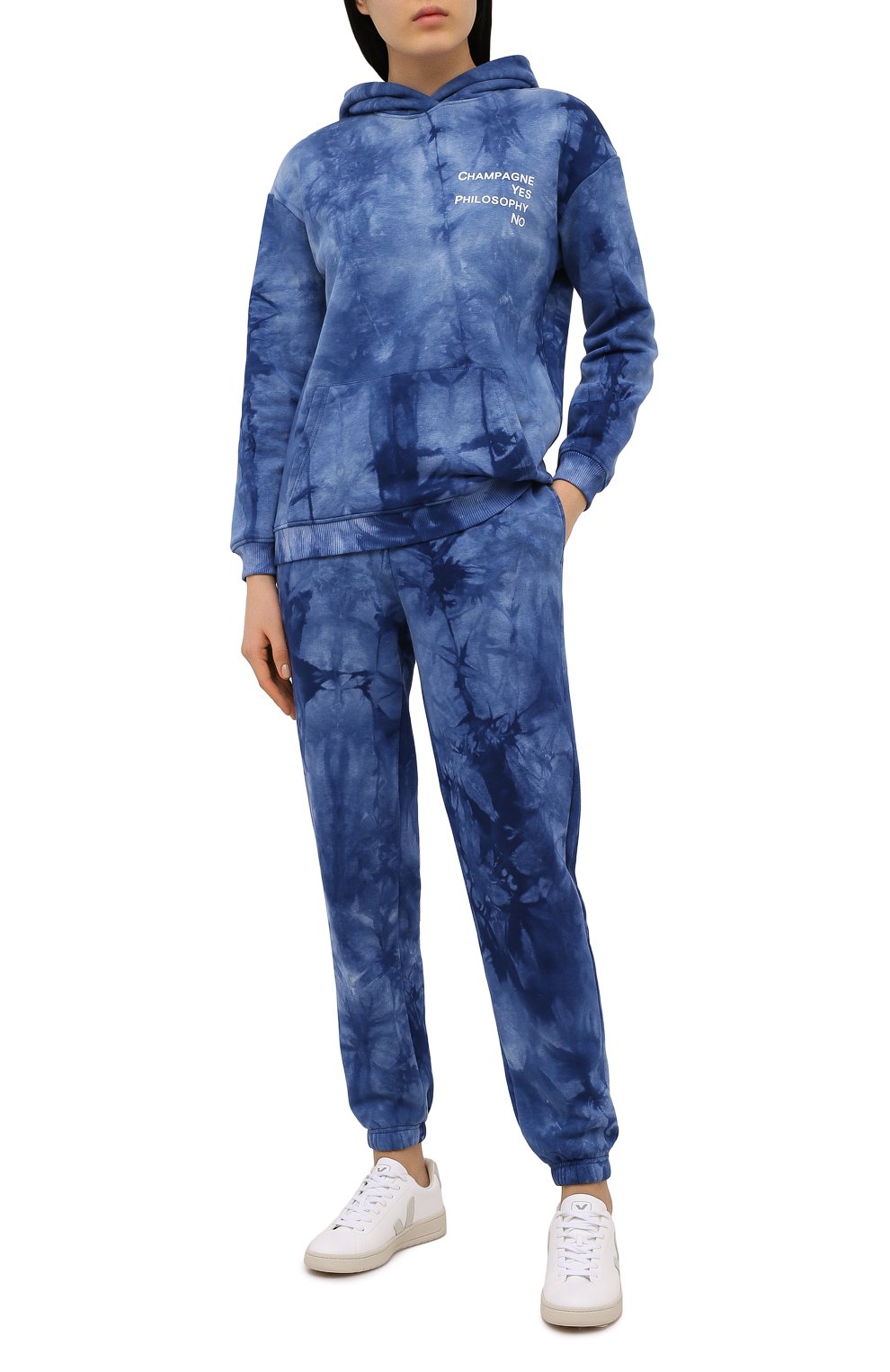 Хлопковый костюм SEVEN LAB синего цвета по цене 20580 руб., арт. HPW20-CYPN tie-dye blue, фото 1 Хлопковый костюм SEVEN LAB, арт. HPW20-CYPN tie-dye blue, фото 1