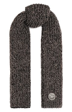 Детский комплект из шапки и шарфа EMPORIO ARMANI бежевого цвета, арт. 407529/3F491 | Фото 5 (Материал: Синтетический материал, Текстиль, Шерсть; Материал сплава: Проставлено; Нос: Не проставлено)