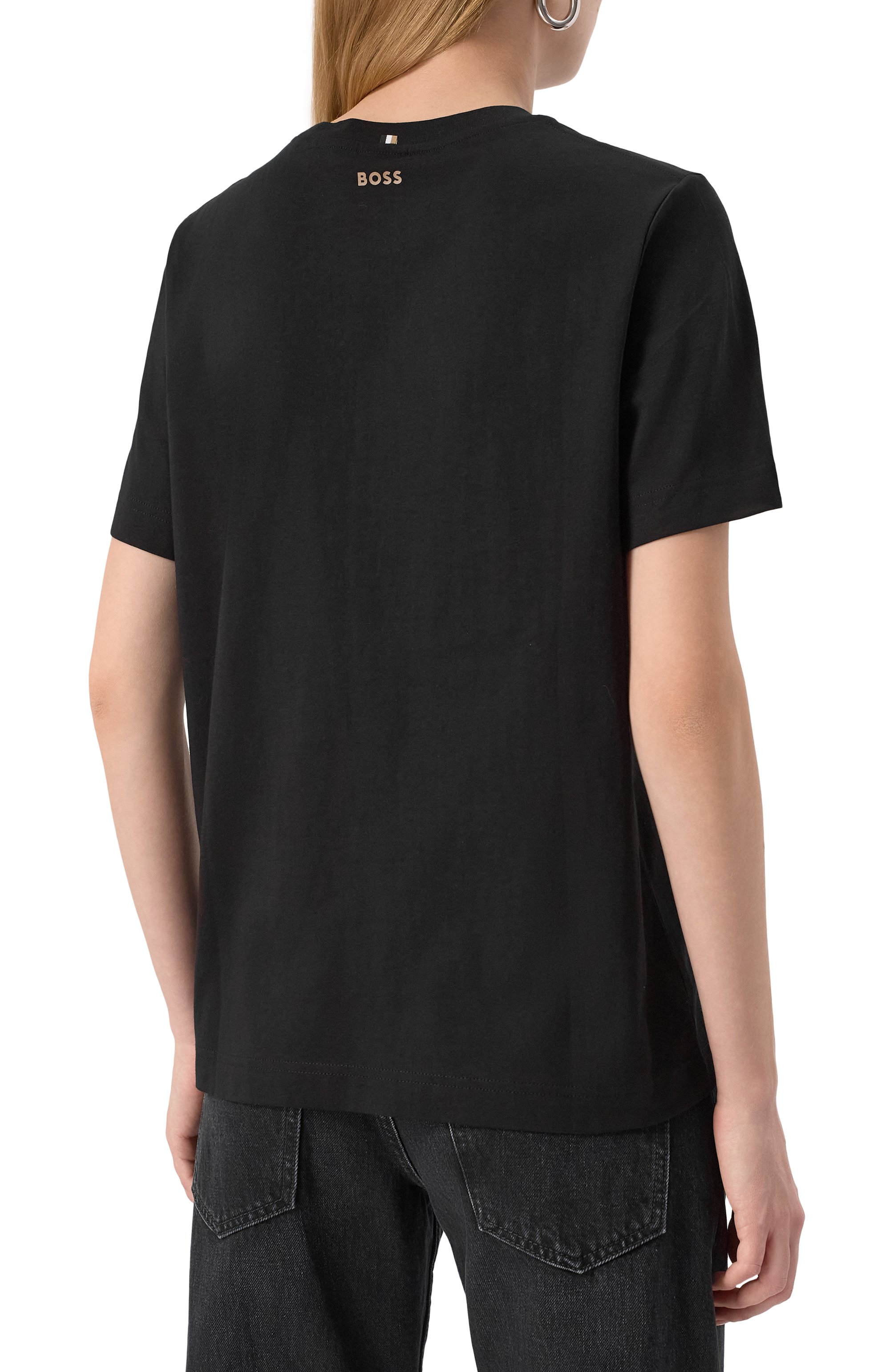 Хлопковая футболка BOSS, арт. 50457259, фото 4