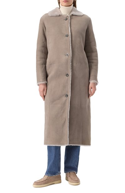 Двусторонняя дубленка из овчины LUDA NIKISHINA, арт. FC/MIKH/ZM-MR/LIGHTGREY, фото 3