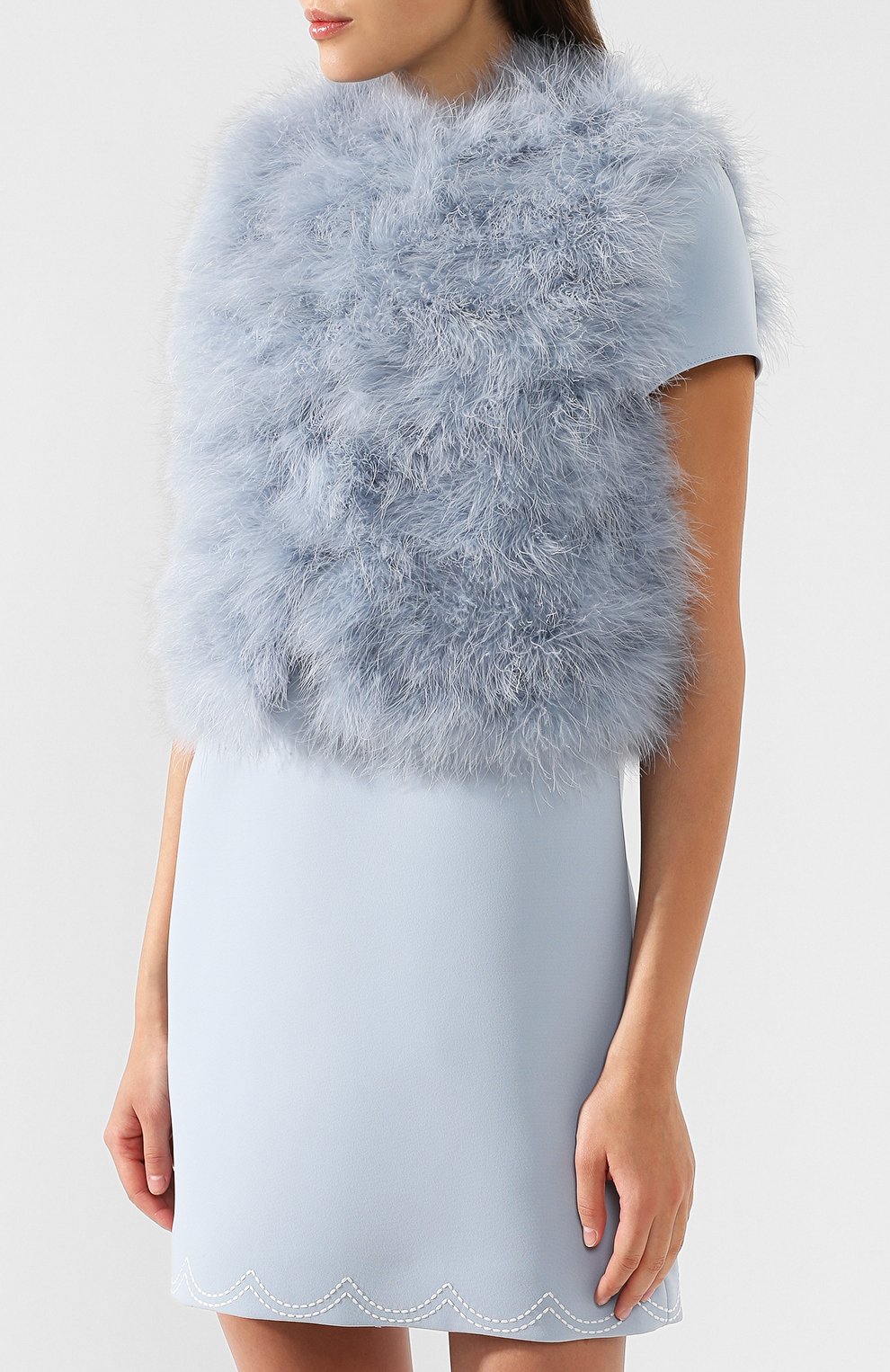 Жилет с перьевой отделкой REDVALENTINO, арт. RR3CMA00/XXA, фото 3