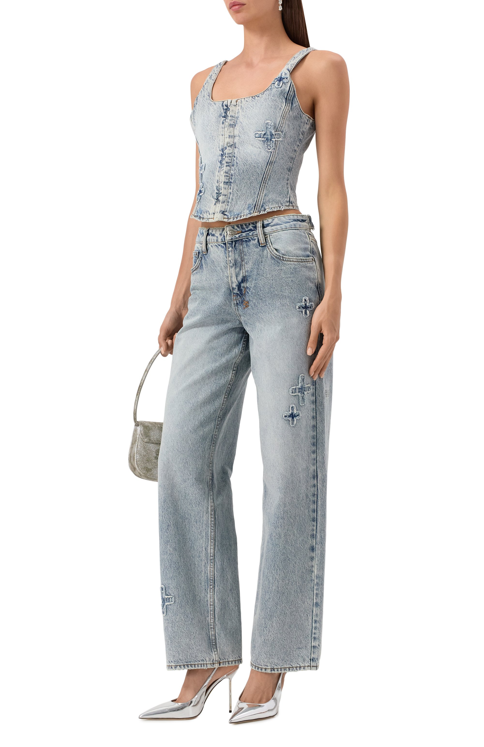 Джинсовый топ-корсет KSUBI, арт. WPS25FT002, фото 2