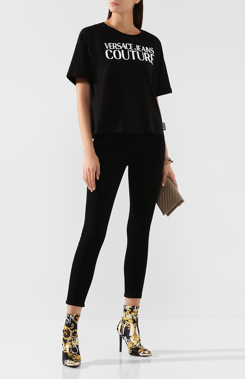 Текстильные ботильоны VERSACE JEANS COUTURE, арт. E0VUBS03-LINEA F0ND0 CHRISTY DIS. 3/71158, фото 2