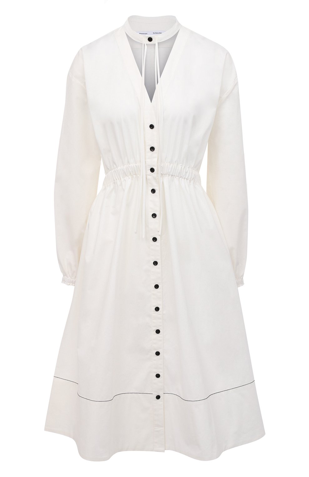 Хлопковое платье PROENZA SCHOULER WHITE LABEL, арт. WL2033132-SC054S, фото 1