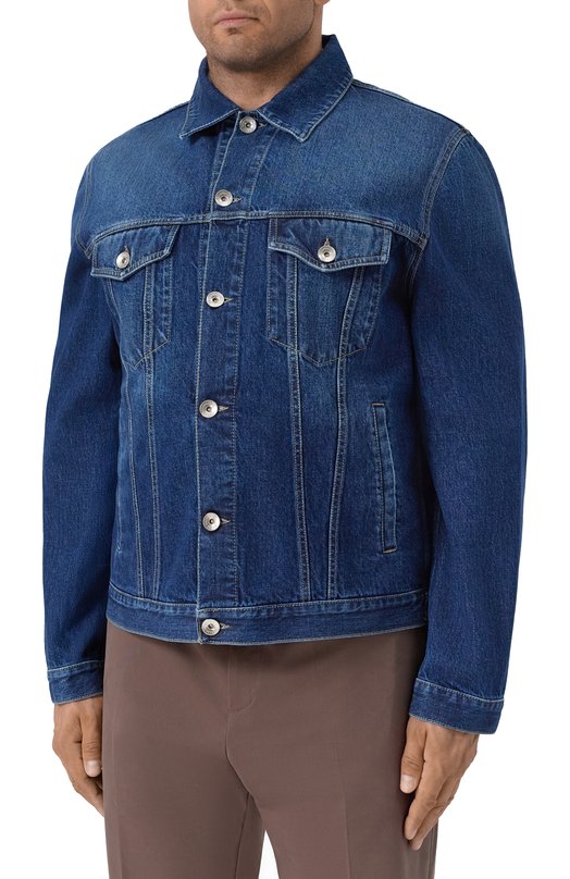 Джинсовая куртка Brunello Cucinelli M241P6909 Синий  M241P6909 Фото 3