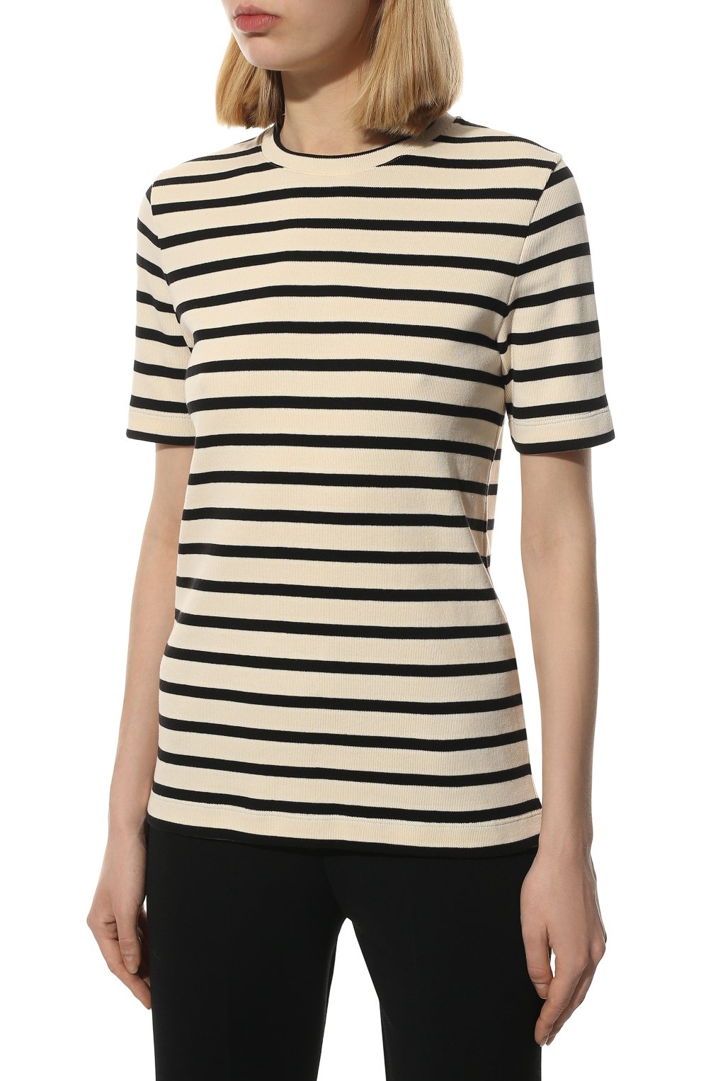 Хлопковая футболка JIL SANDER, арт. JPPU707524-WU247518, фото 3