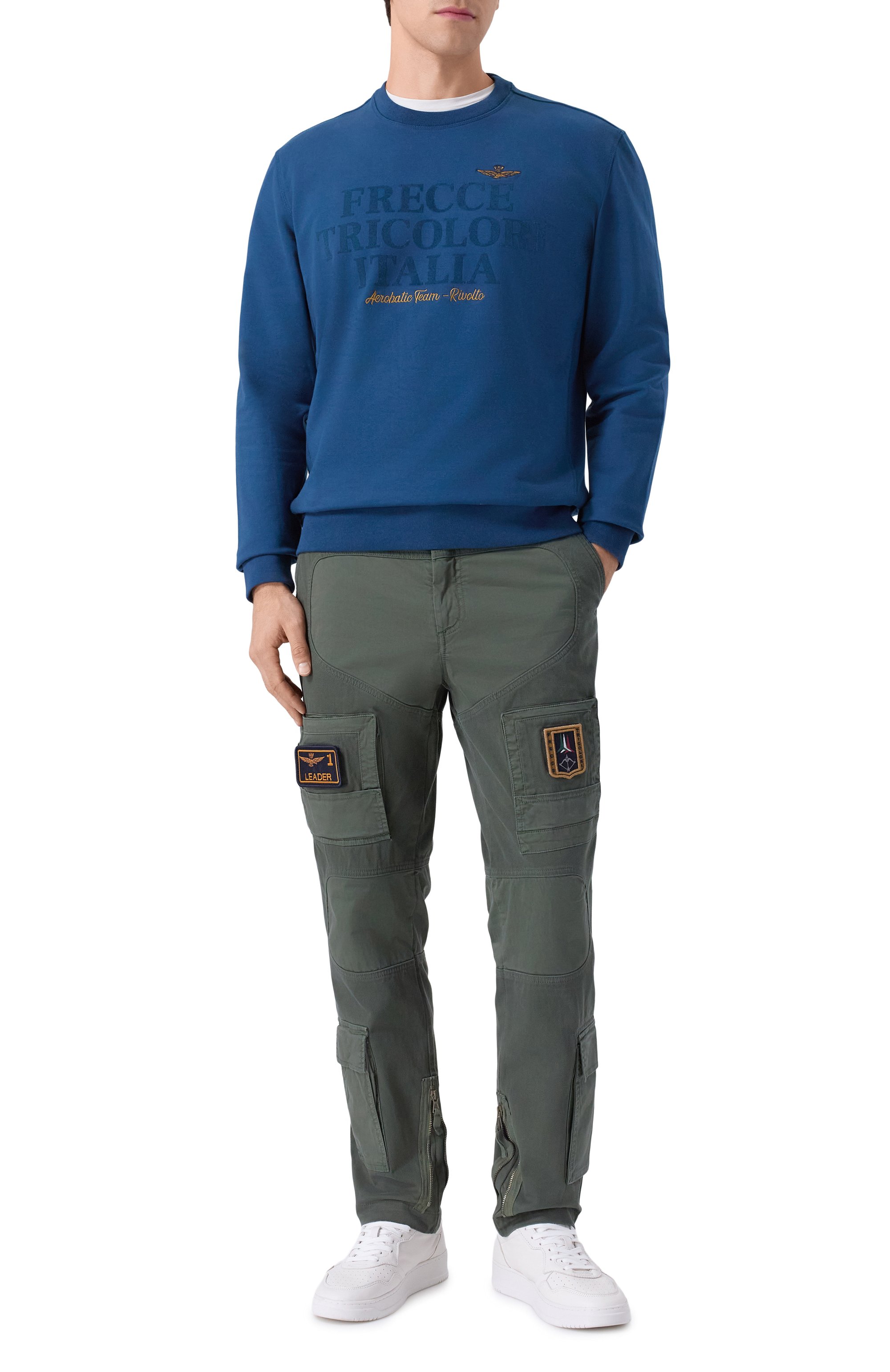 Хлопковые брюки-карго AERONAUTICA MILITARE, арт. PA1664UCT04241, фото 2