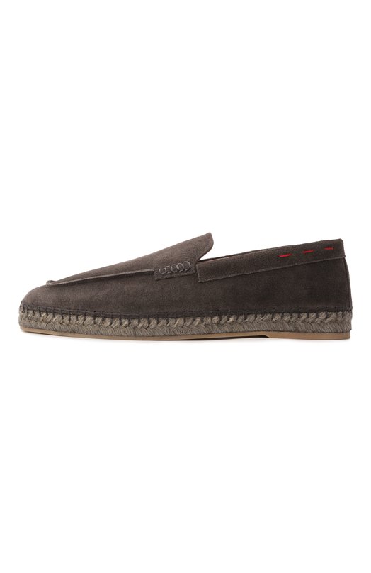 Замшевые эспадрильи Kiton USSA296N0121208 Серый  USSA296N0121208 Фото 4