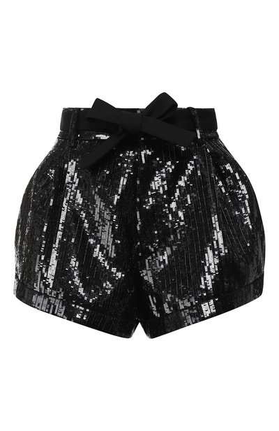 Женские шерстяные шорты с пайетками SAINT LAURENT, арт. 517300/Y404W