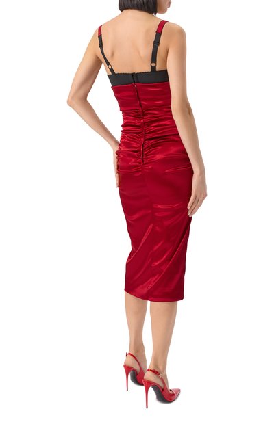 Атласное �платье DOLCE & GABBANA, арт. F6TNRT/FURAD, фото 4