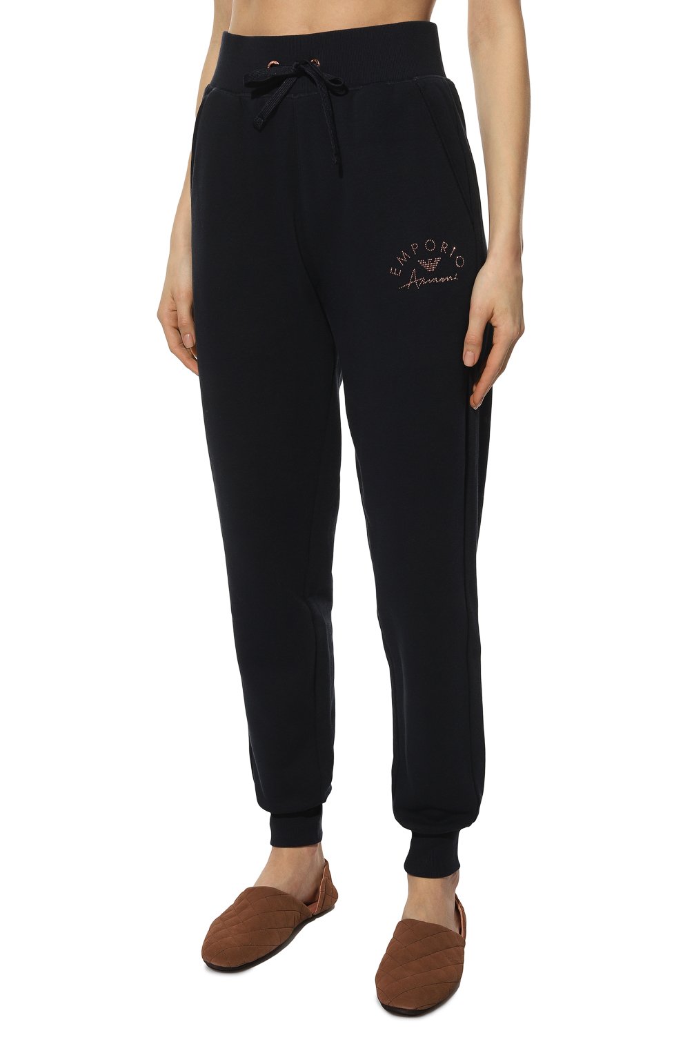 Джоггеры EMPORIO ARMANI темно-синего цвета по цене 7995 руб., арт. 164611/2F256, фото 3 Джоггеры EMPORIO ARMANI, арт. 164611/2F256, фото 3