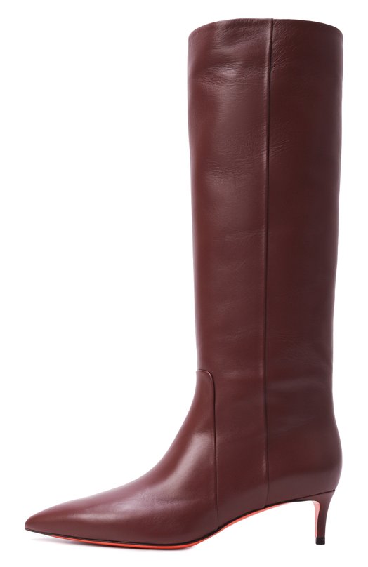 Кожаные сапоги Santoni WSLG71756HI2NHPE Бордовый  WSLG71756HI2NHPE Фото 4
