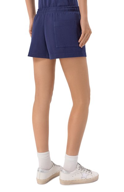 Хлопковые шорты SPORTY AND RICH темно-синего цвета по цене 17150 руб., арт. SH03776269BL106, фото 4 Хлопковые шорты SPORTY AND RICH, арт. SH03776269BL106, фото 4