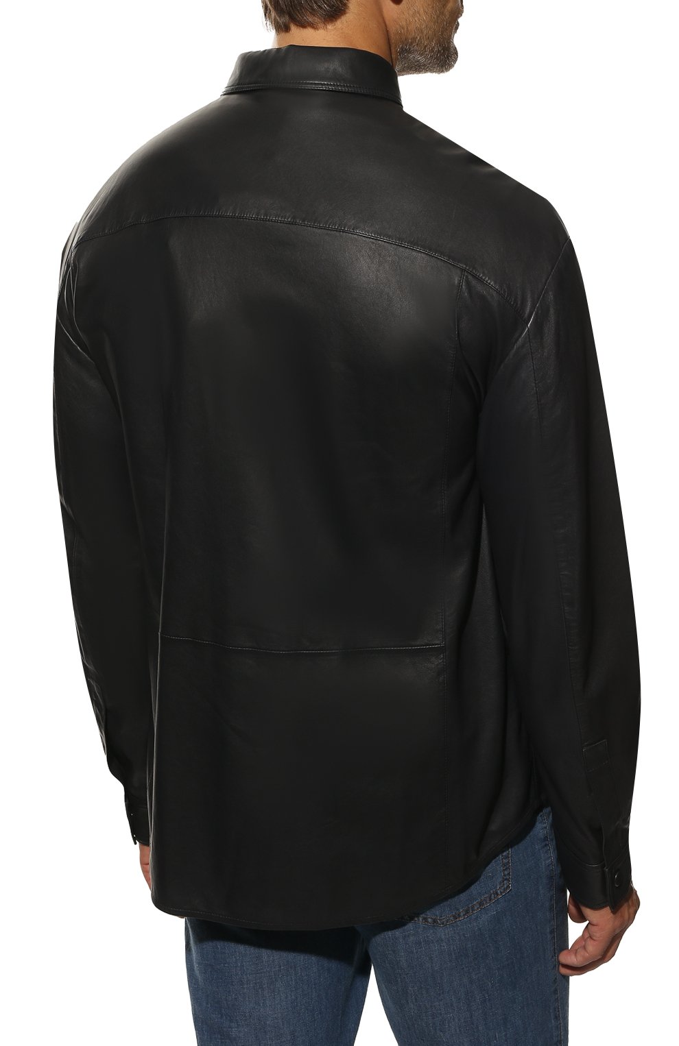 Кожаная рубашка GIORGIO ARMANI, арт. ISC01P/ISP11, фото 4