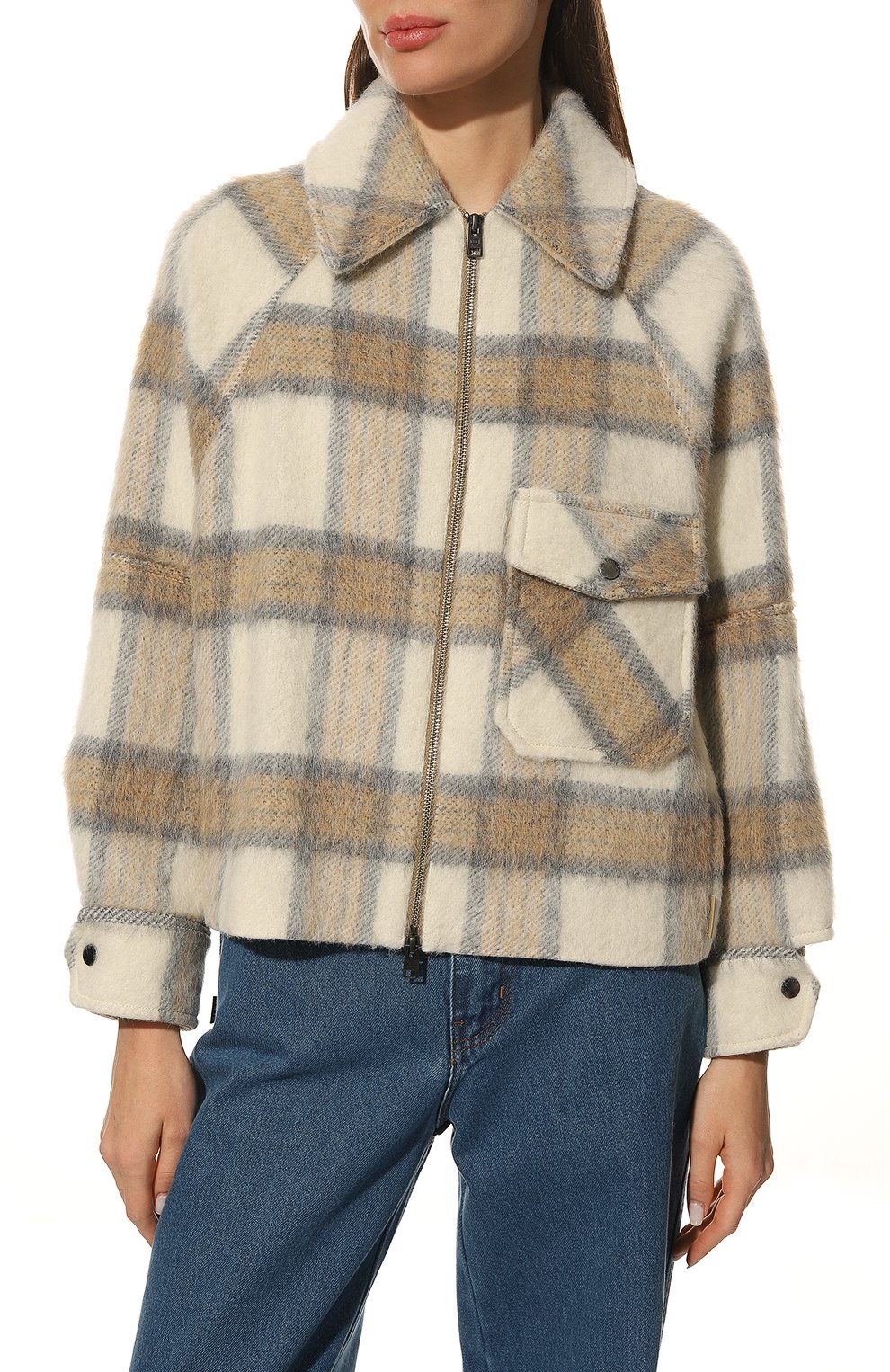Куртка WOOLRICH кремового цвета по цене 39950 руб., арт. CFWW0S0076FR/UT3162, фото 3 Куртка WOOLRICH, арт. CFWW0S0076FR/UT3162, фото 3