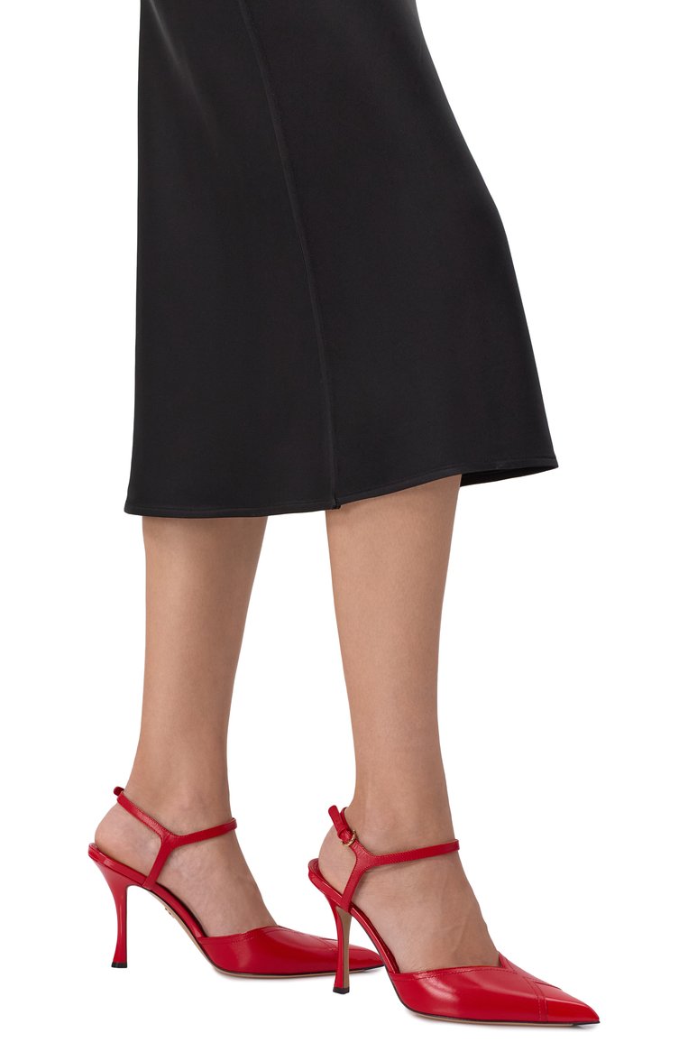Женские кожаные туфли FERRAGAMO красного цвета, арт. 01J363/779820 | Фото 3 (Материал внутренний: Натуральная кожа; Каблук высота: Высокий; Материал внешний: Натуральная кожа; Подошва: Плоская; Каблук тип: Шпилька; Автоматизация ТО: Проставлено; Автоматизация состава: Проставлено)