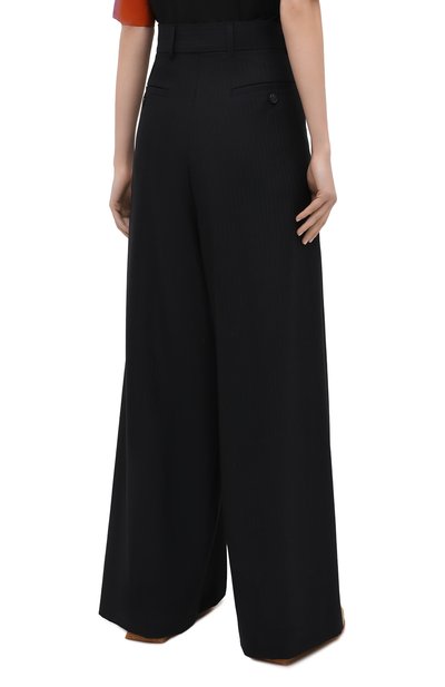 Шерстяные брюки DRIES VAN NOTEN темно-синего цвета по цене 82100 руб., арт. 211-10945-2155, фото 4 Шерстяные брюки DRIES VAN NOTEN, арт. 211-10945-2155, фото 4