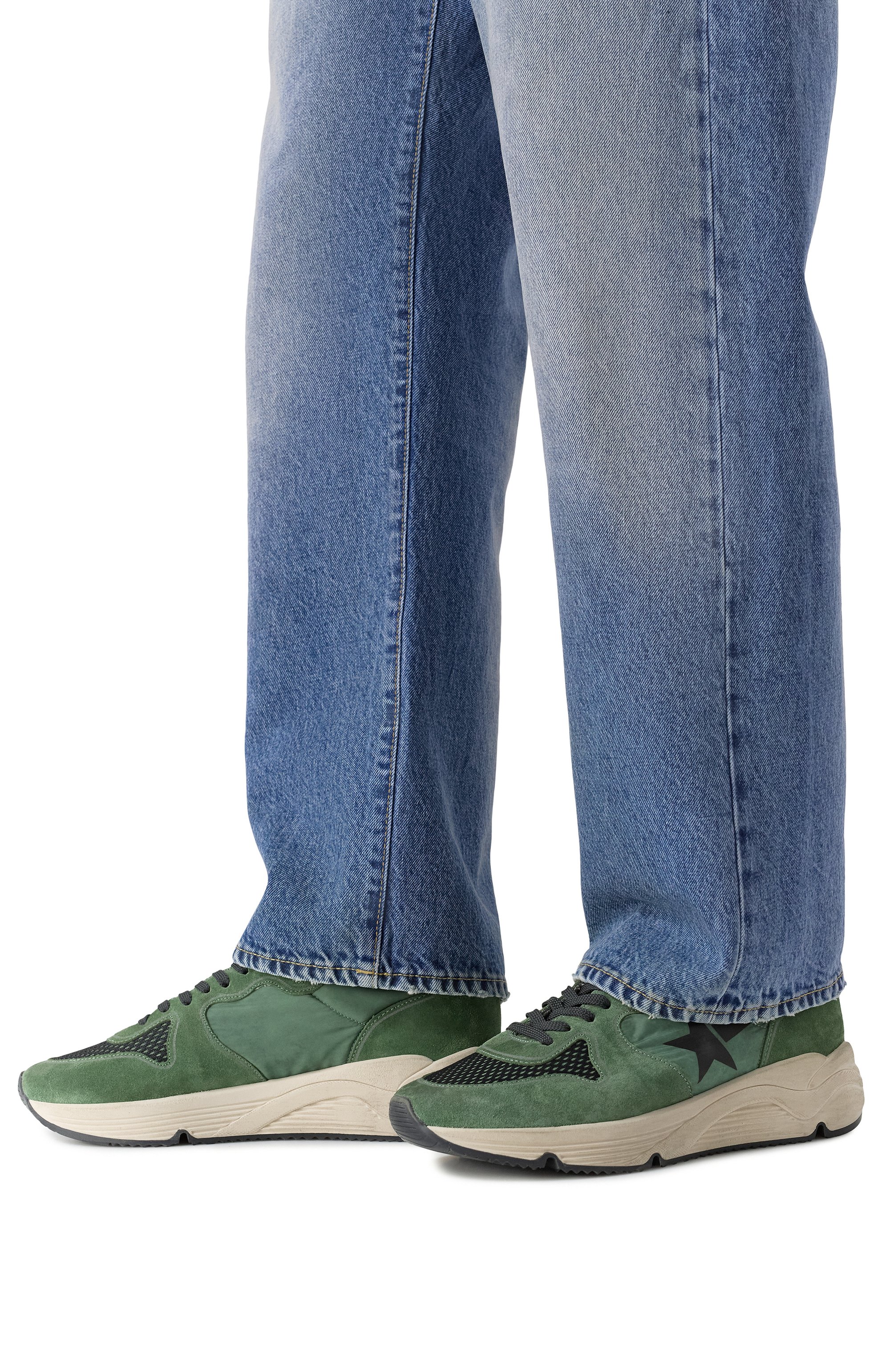 Комбинированные кроссовки running sole GOLDEN GOOSE DELUXE BRAND, арт. GMF00927.F007499, фото 3