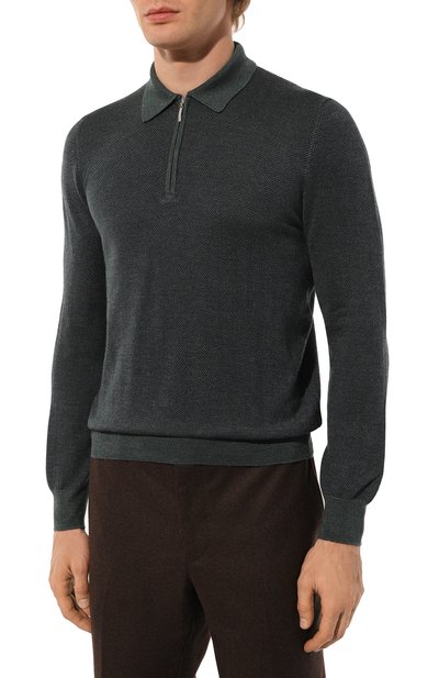 Поло из шерсти и шелка GRAN SASSO, арт. 57137/13115, фото 3