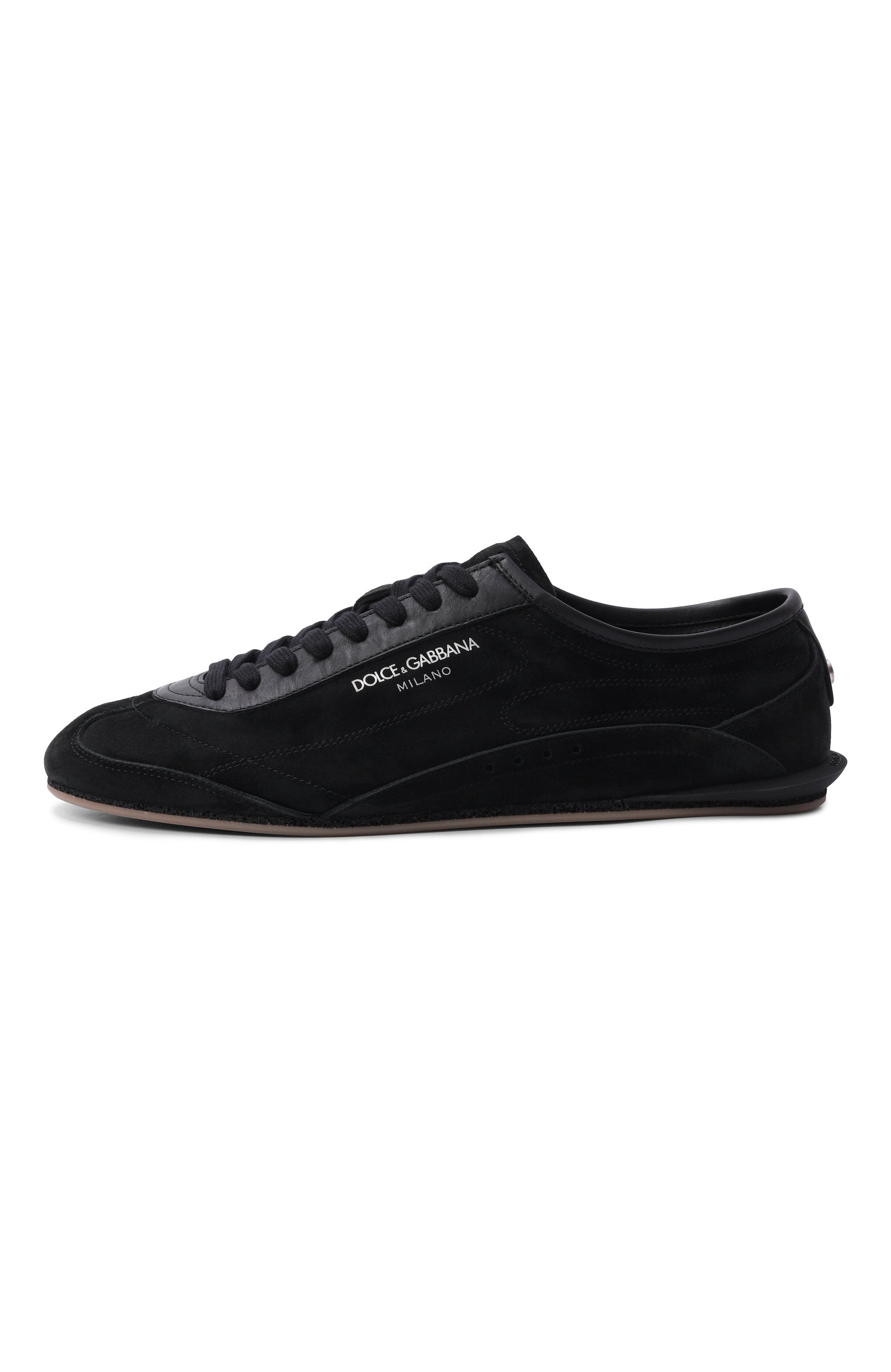 Замшевые кеды city soft DOLCE & GABBANA черного цвета по цене 89950 руб., арт. CS2473/A0950, фото 3 Замшевые кеды city soft DOLCE & GABBANA, арт. CS2473/A0950, фото 3