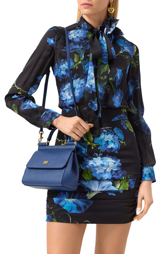 Сумка Sicily small Dolce & Gabbana BB9003_BE9003_BI9003/A1001_1_ Синий  BB9003_BE9003_BI9003/A1001_1_ Фото 2