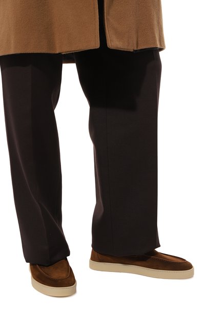 Замшевые слипоны BLU BARRETT коричневого цвета по цене 45200 руб., арт. CLI0-12299.2, фото 3 Замшевые слипоны BLU BARRETT, арт. CLI0-12299.2, фото 3