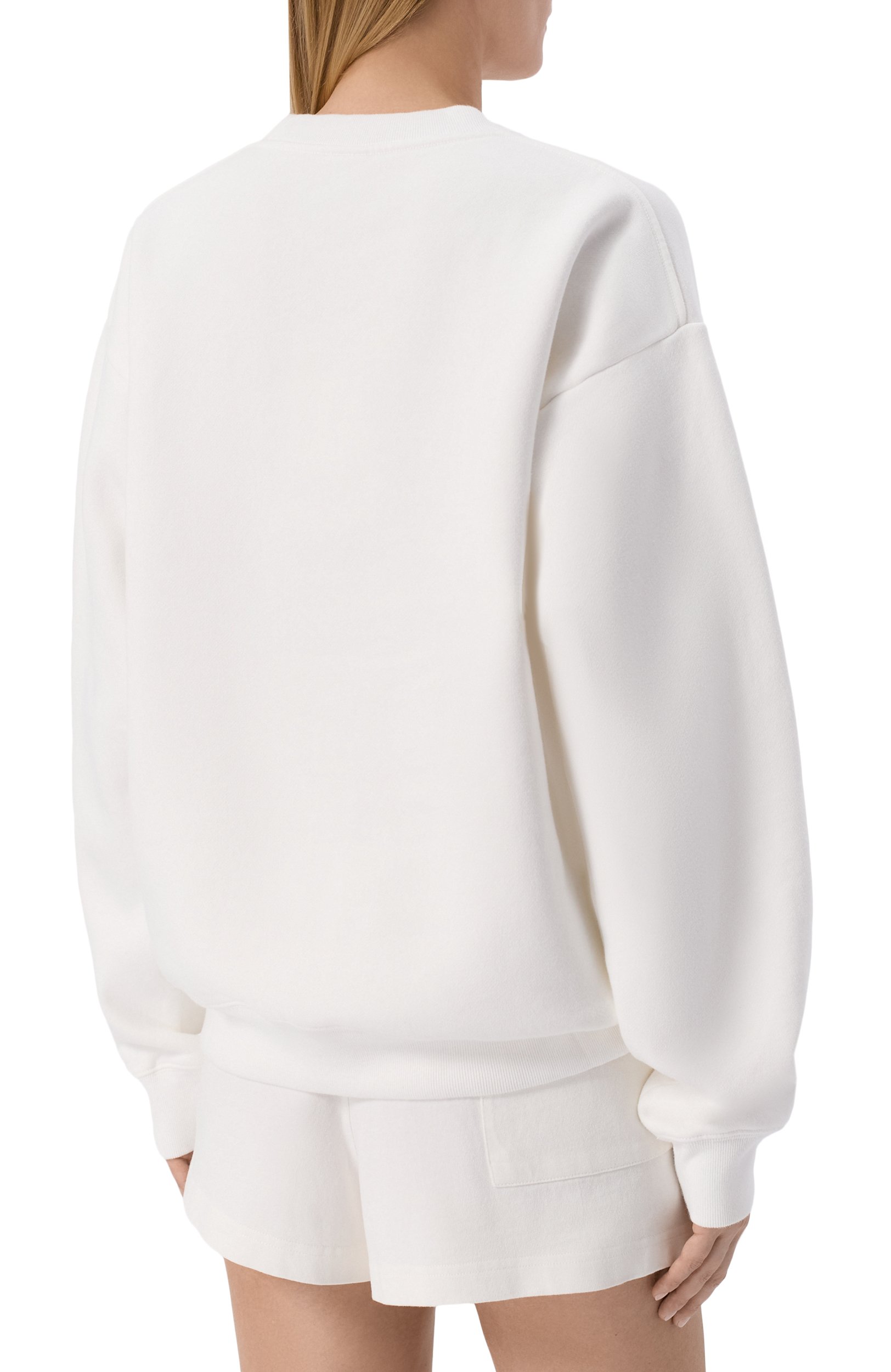 Хлопковый свитшот SPORTY AND RICH, арт. ST09873702WH01, фото 4