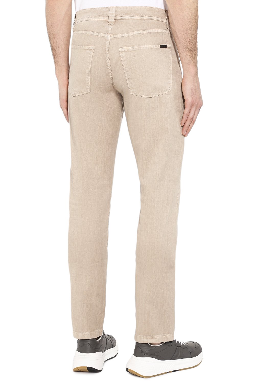 Брюки изо льна и хлопка LORO PIANA бежевого цвета по цене 53150 руб., арт. FAI1646, фото 4 Брюки изо льна и хлопка LORO PIANA, арт. FAI1646, фото 4