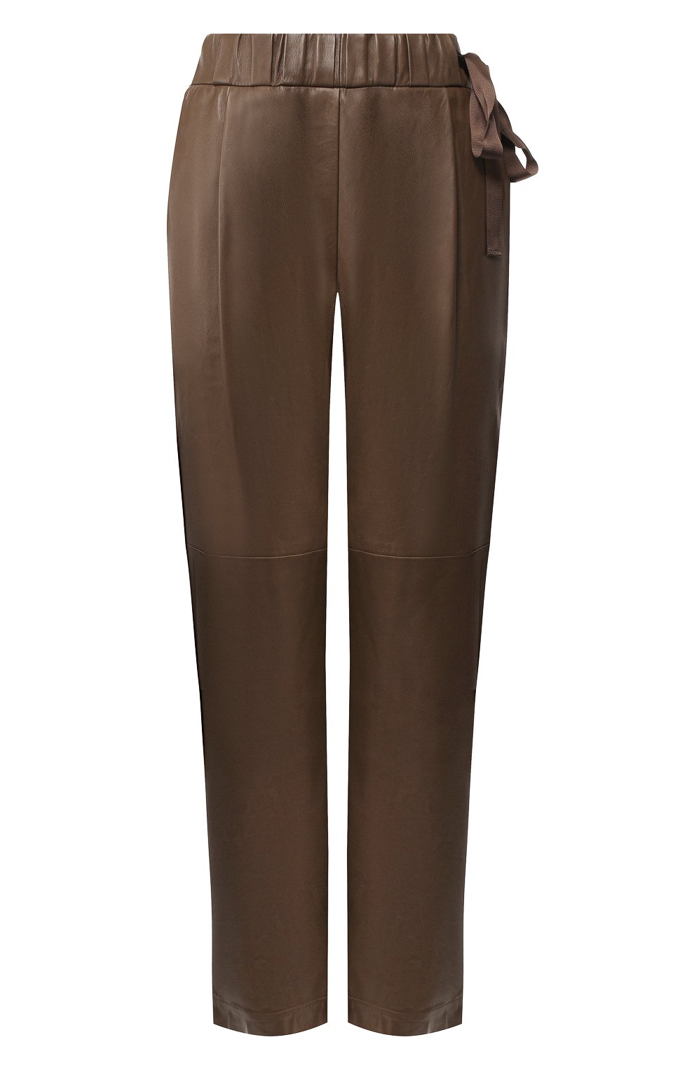Укороченные кожаные брюки BRUNELLO CUCINELLI, арт. M0GINP6711, фото 1