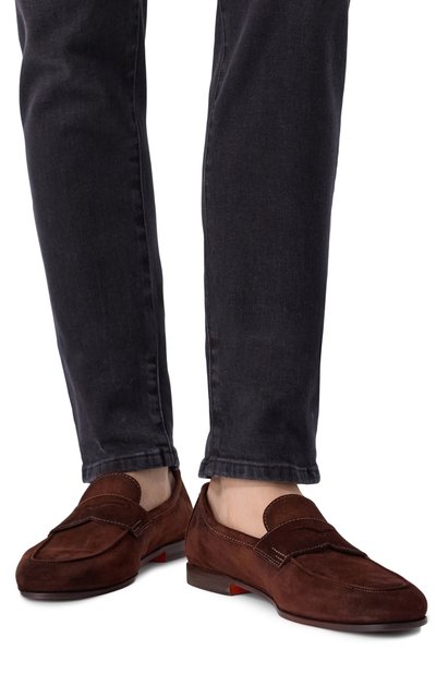 Замшевые пенни-лоферы carlo SANTONI, арт. MCNG18837SA4SEAA, фото 3