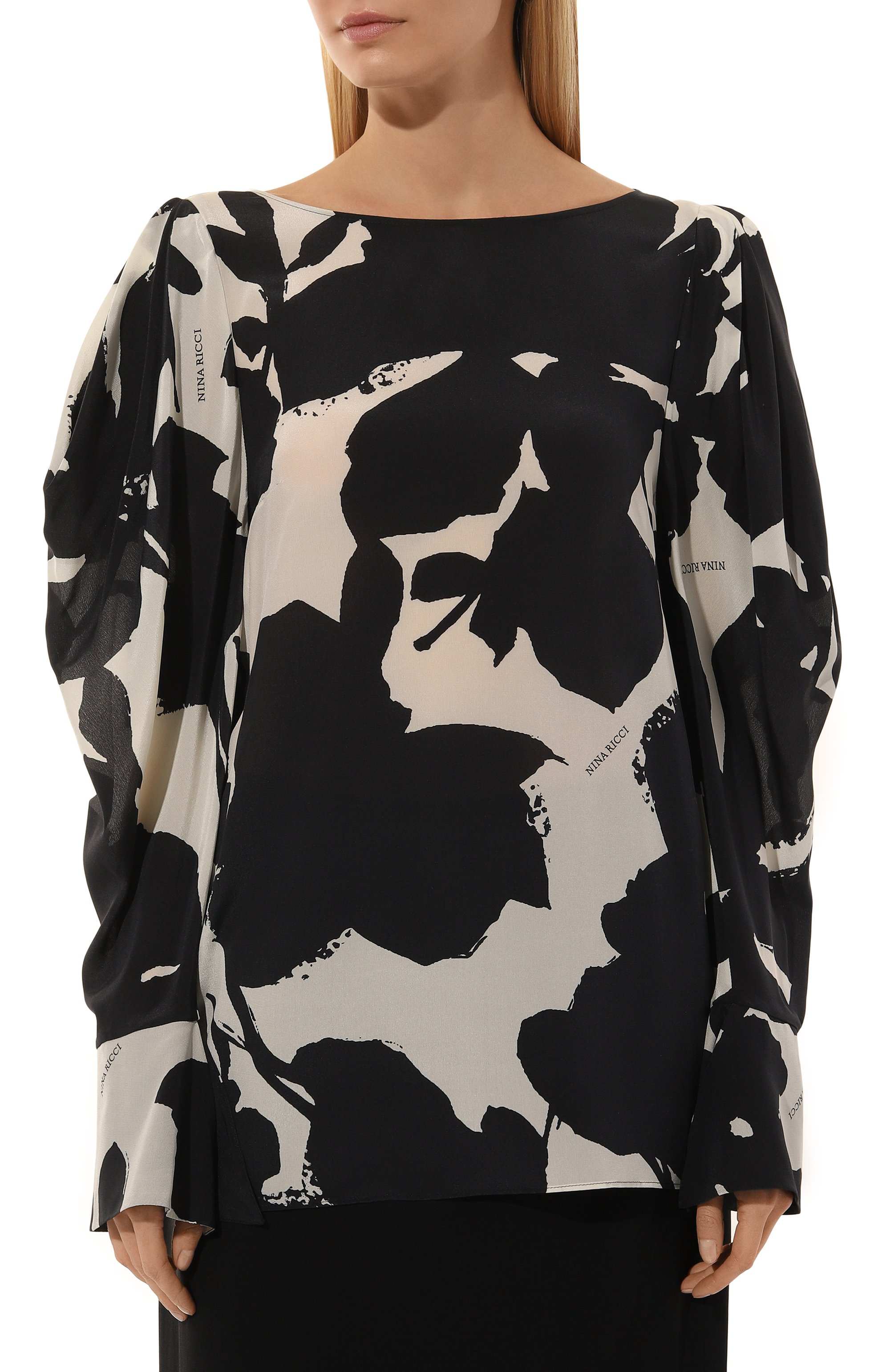 Шелковая блузка NINA RICCI, арт. 24ACT0006/SE1399, фото 3