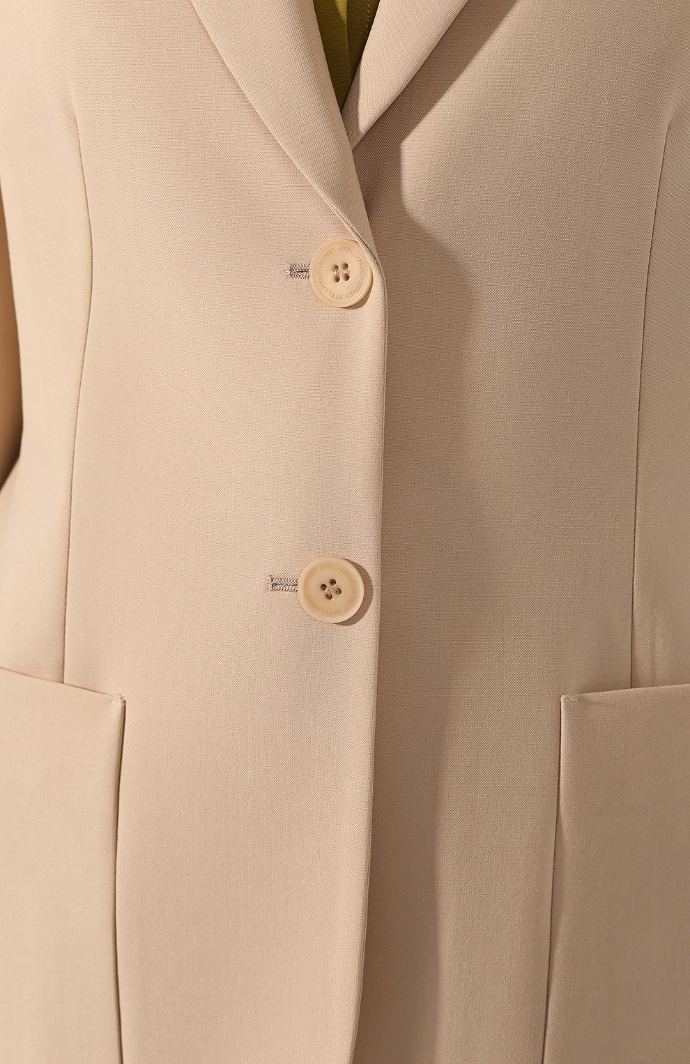 Шерстяной жакет STELLA MCCARTNEY бежевого цвета по цене 127500 руб., арт. 601103/S0A41, фото 5 Шерстяной жакет STELLA MCCARTNEY, арт. 601103/S0A41, фото 5