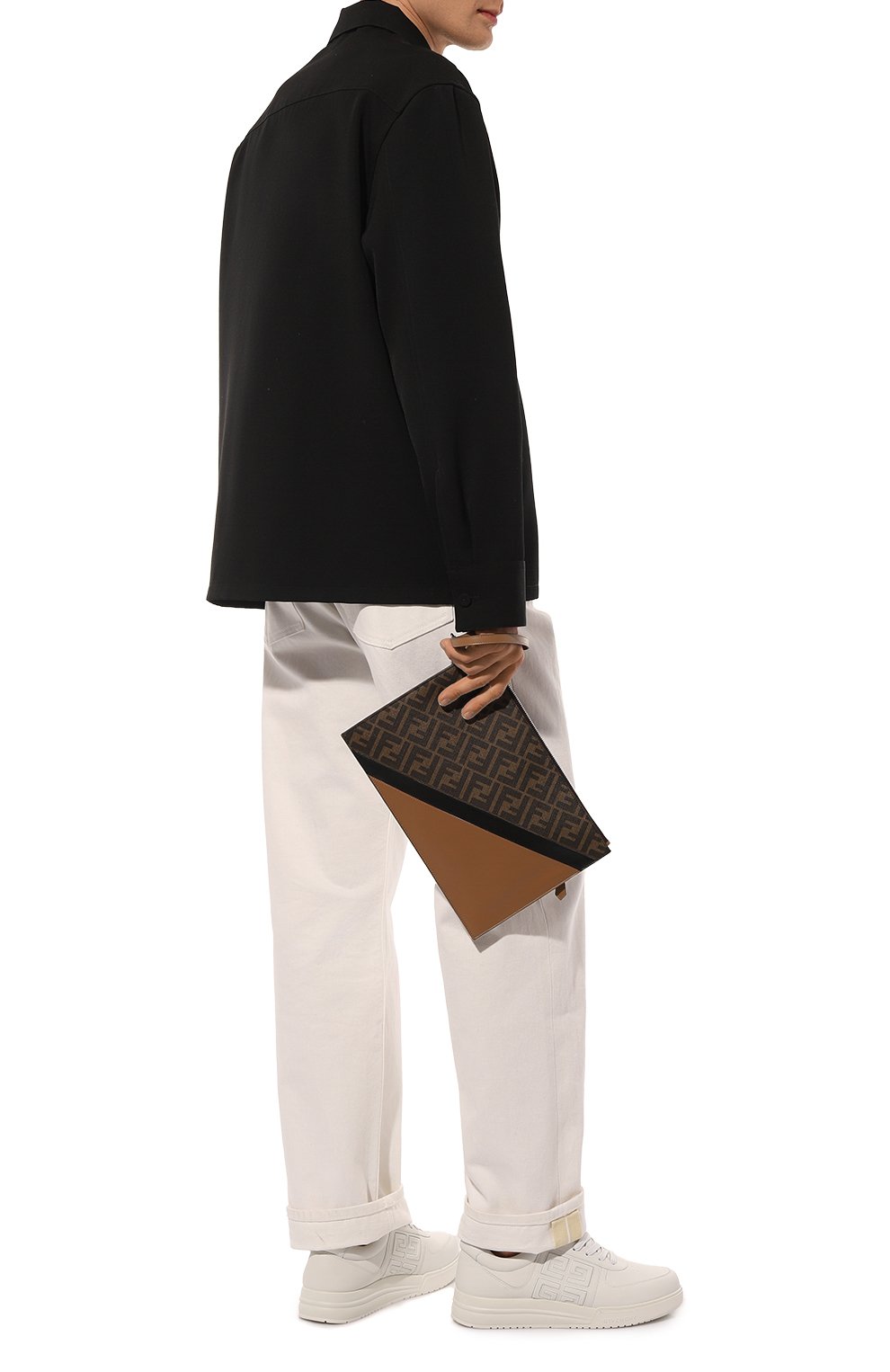 Футляр для документов fendi diagonal FENDI коричневого цвета по цене 87550 руб., арт. 7N0110 AJF8, фото 7 Футляр для документов fendi diagonal FENDI, арт. 7N0110 AJF8, фото 7