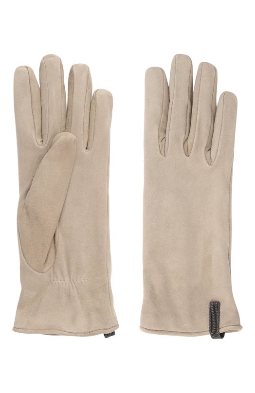 Замшевые перчатки Brunello Cucinelli M0PCL9009 Бежевый  M0PCL9009 Фото 3