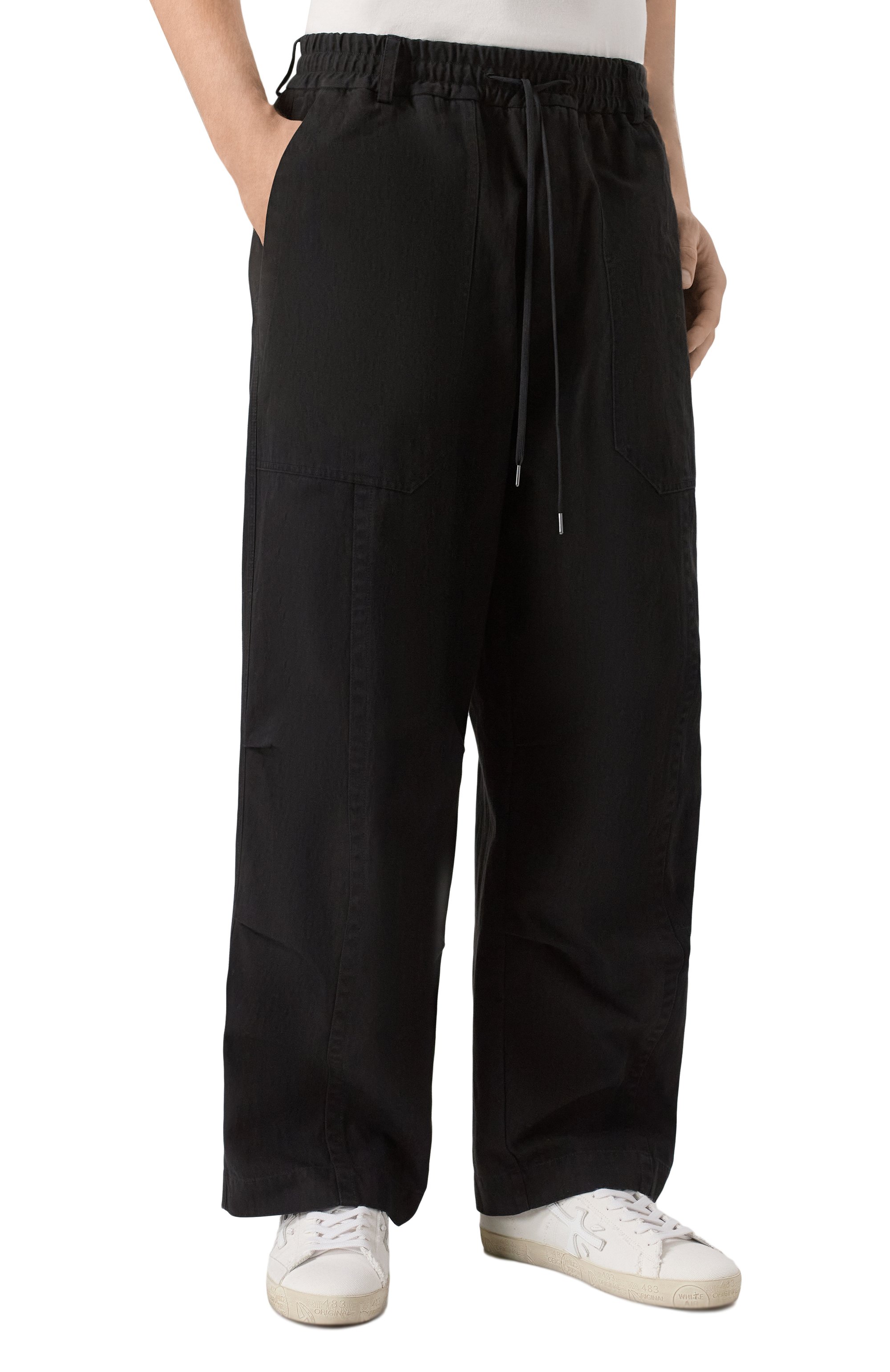 Брюки ISABEL BENENATO черного цвета по цене 116000 руб., арт. UW71F25, фото 3 Брюки ISABEL BENENATO, арт. UW71F25, фото 3